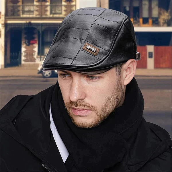 🎅Christmas hot sale🔥New Fashion Leather Beret
